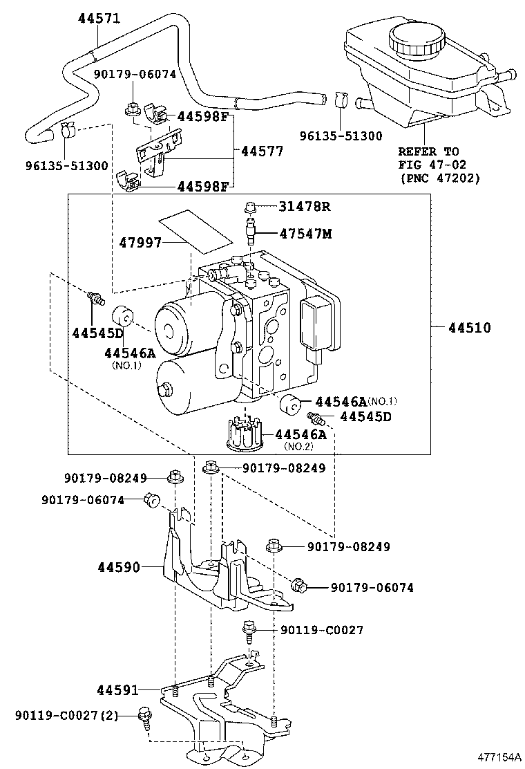 44050-06140 ACTUATOR ASSY, BRAKE product image