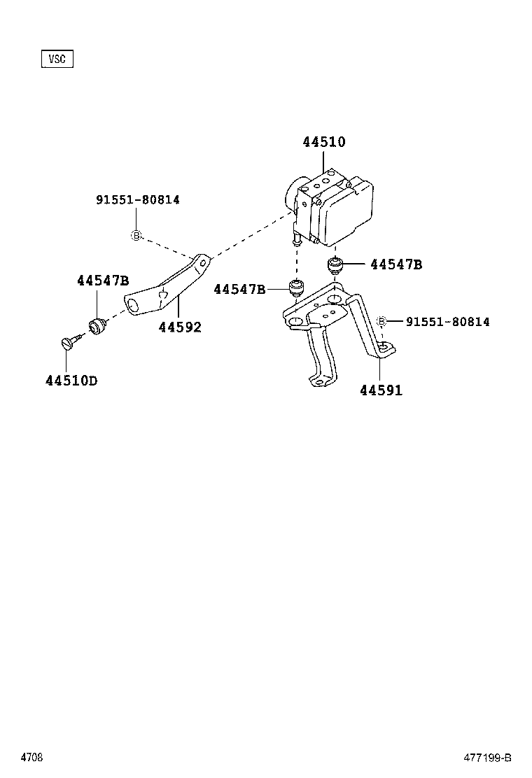 44050-B1190 ACTUATOR ASSY, BRAKE product image