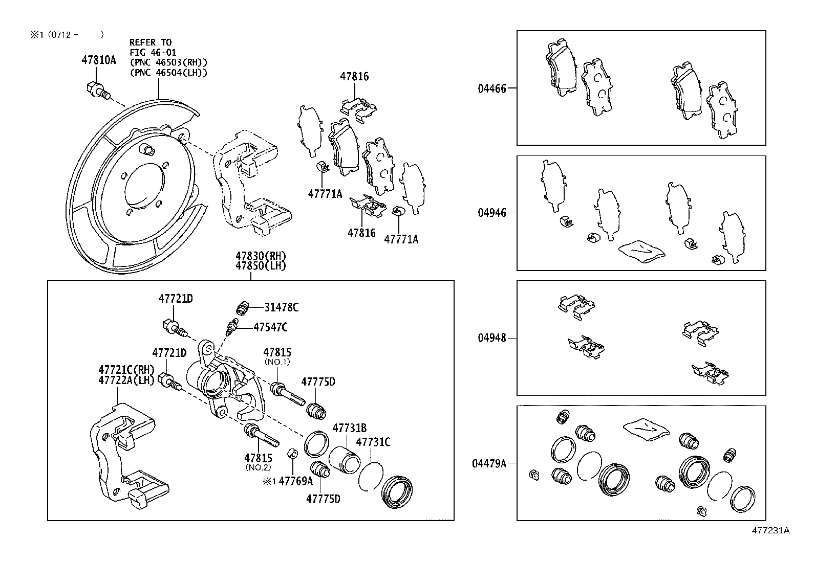 04479-06230 CYLINDER KIT, DISC BRAKE, REAR product image