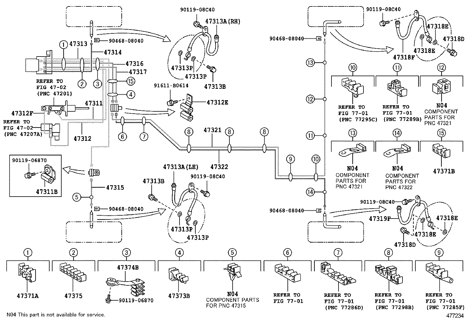 44050-06100 ACTUATOR ASSY, BRAKE product image