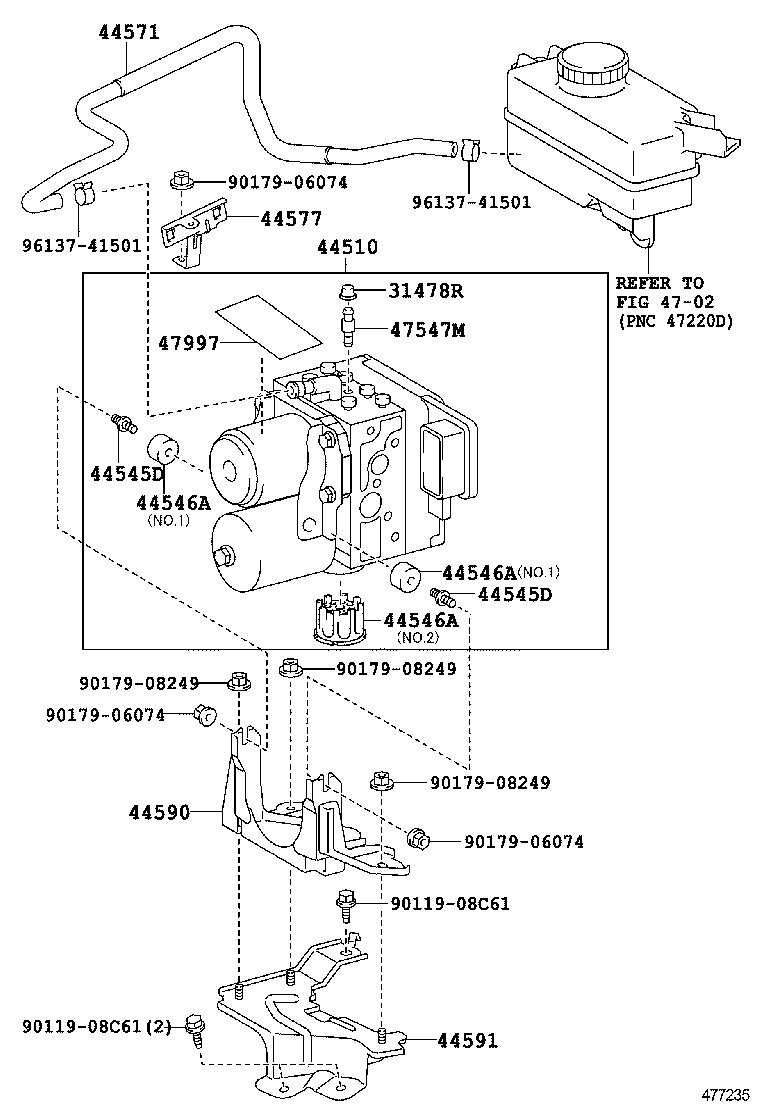 44050-06100 ACTUATOR ASSY, BRAKE product image