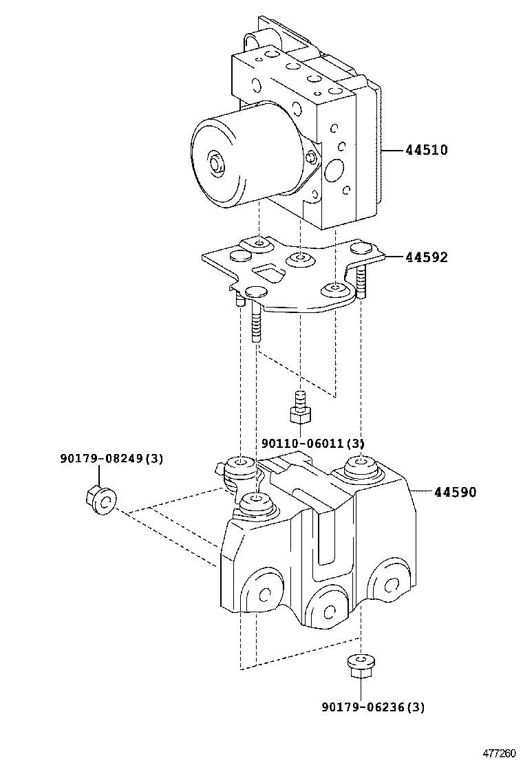 44050-58130 ACTUATOR ASSY, BRAKE product image