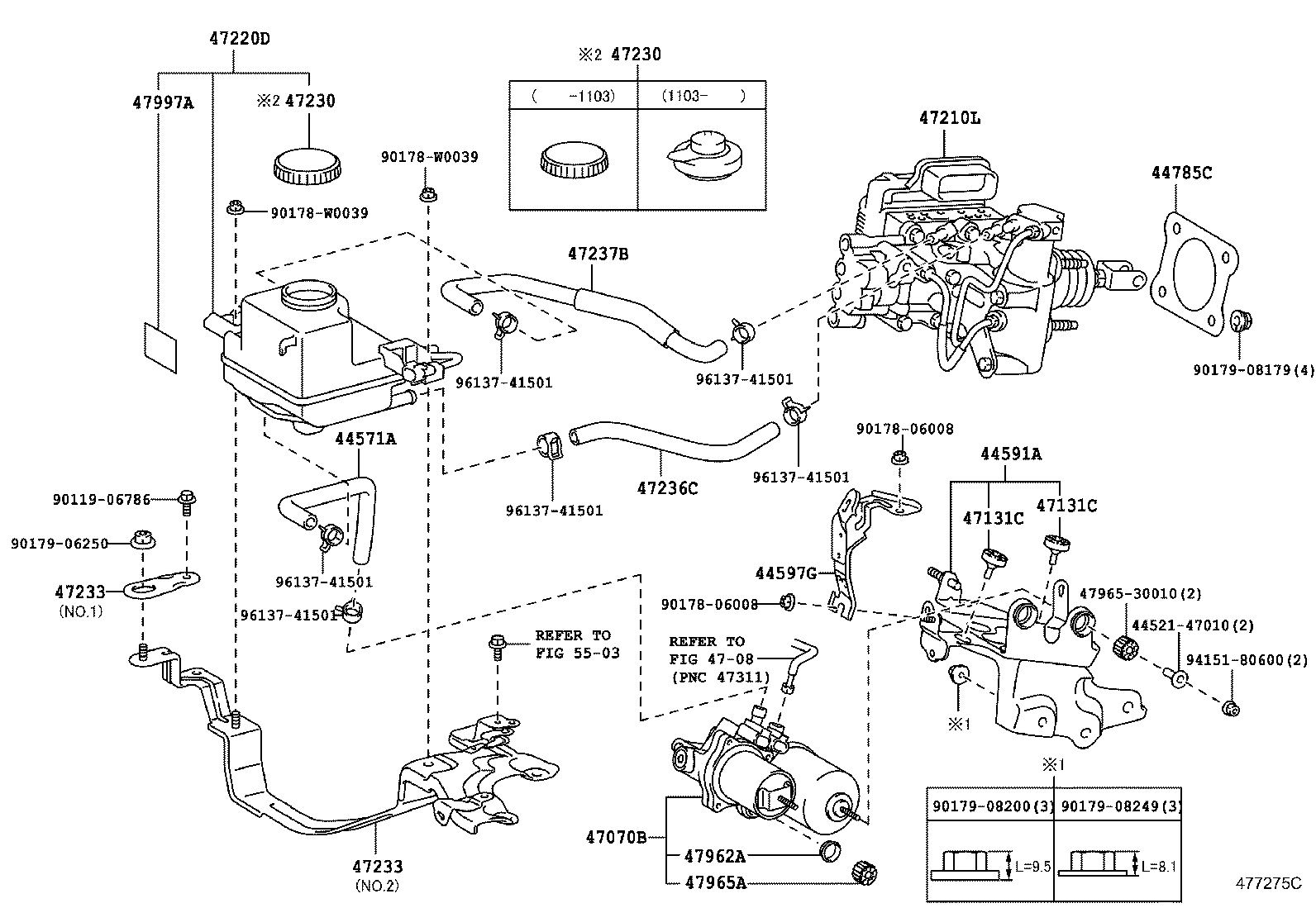 44590-47050 BRACKET, BRAKE ACTUATOR, NO.1 product image