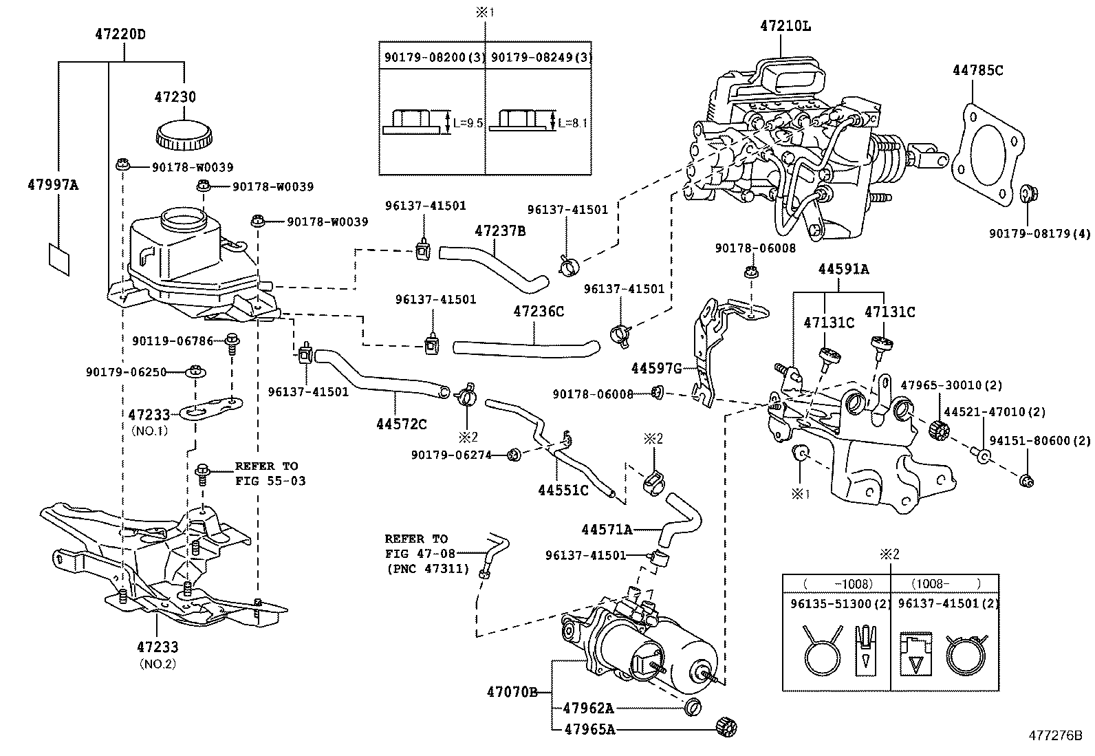 44590-47050 BRACKET, BRAKE ACTUATOR, NO.1 product image