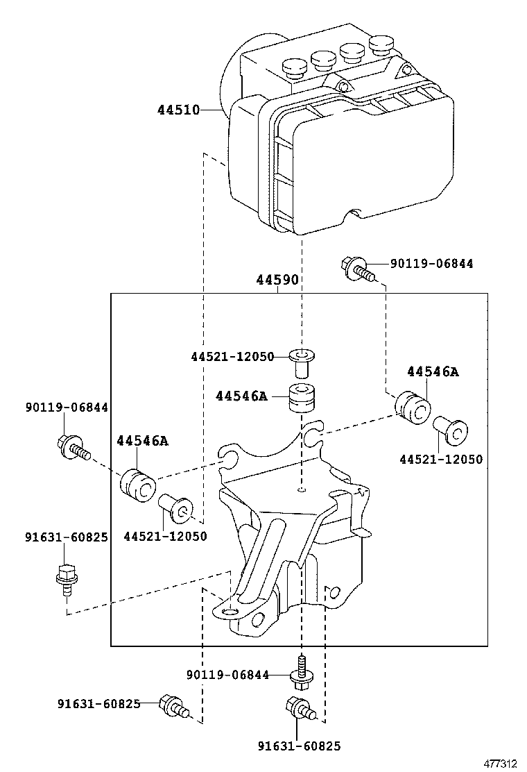 44050-52G40 ACTUATOR ASSY, BRAKE product image