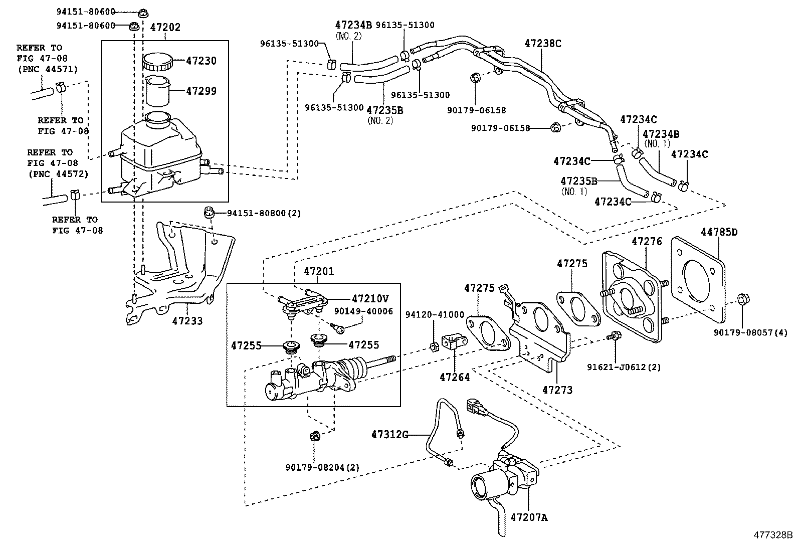 47220-48210 RESERVOIR SUB-ASSY, BRAKE MASTER CYLINDER product image
