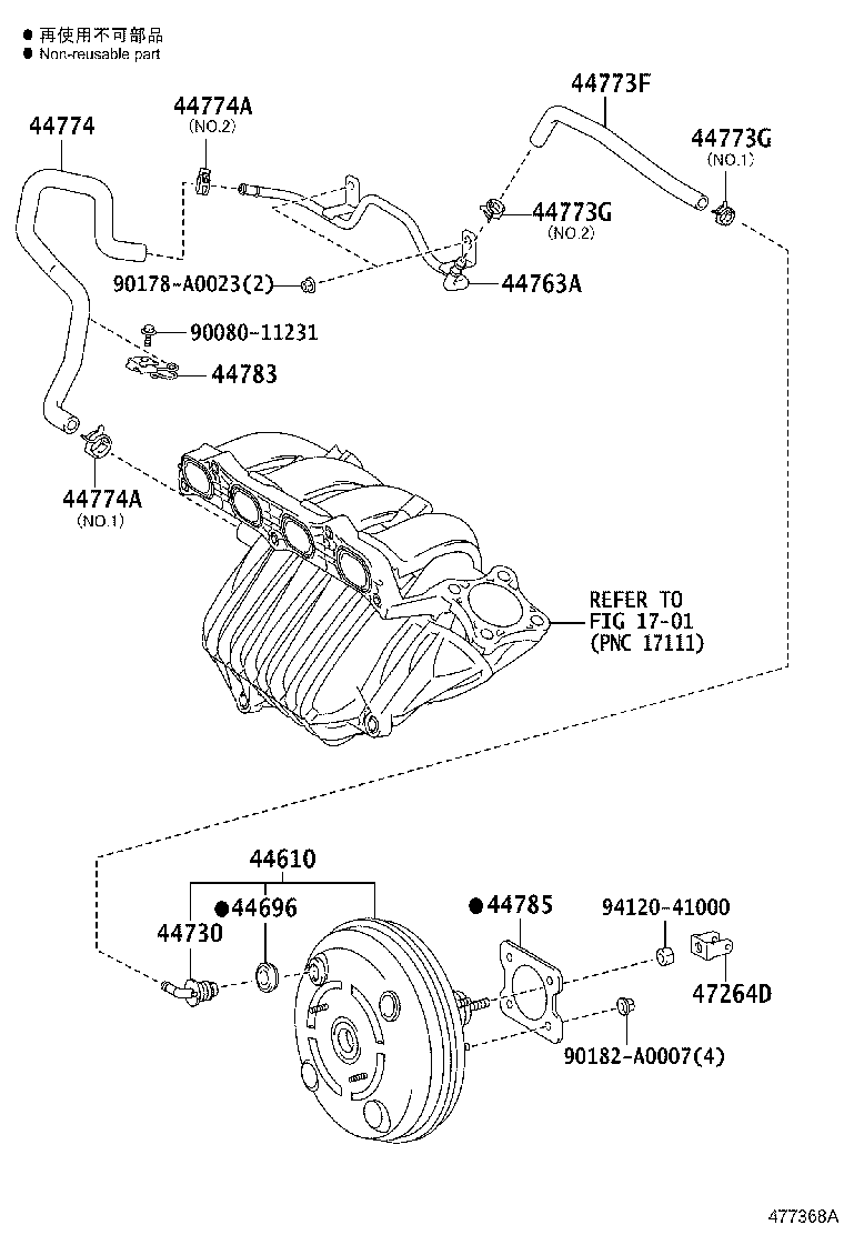 44610-02450 BOOSTER ASSY, BRAKE product image