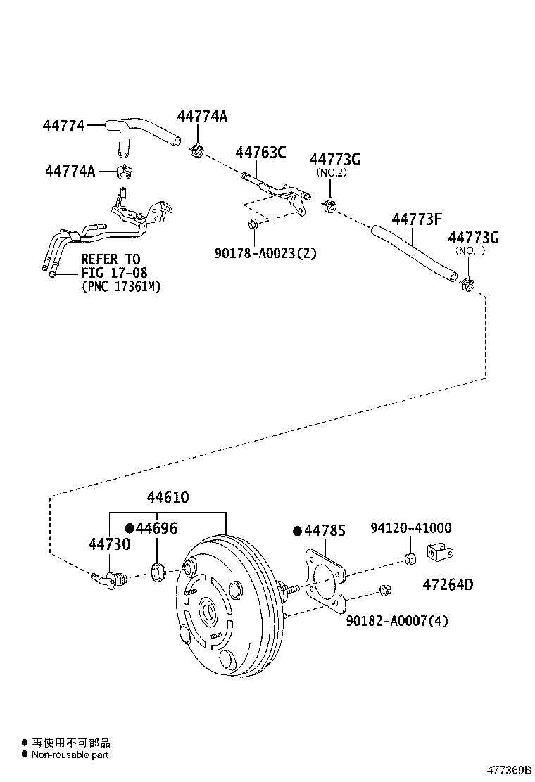 44610-02450 BOOSTER ASSY, BRAKE product image