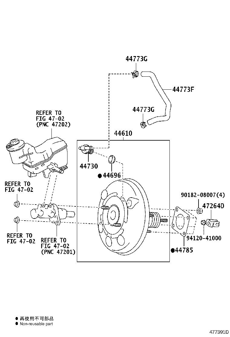 44610-52860 BOOSTER ASSY, BRAKE product image
