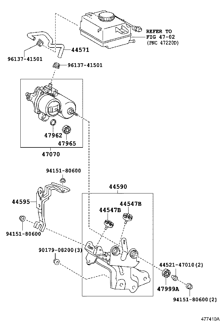 47321-76020 TUBE, REAR BRAKE, NO.1 product image