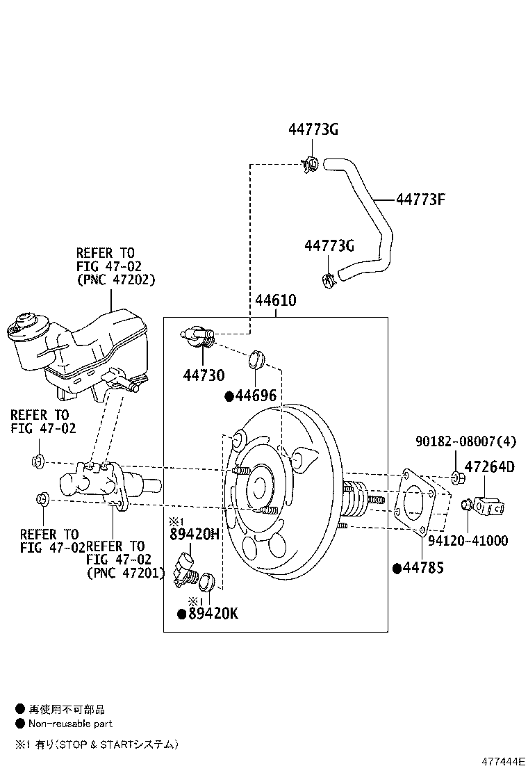 44610-52F70 BOOSTER ASSY, BRAKE product image