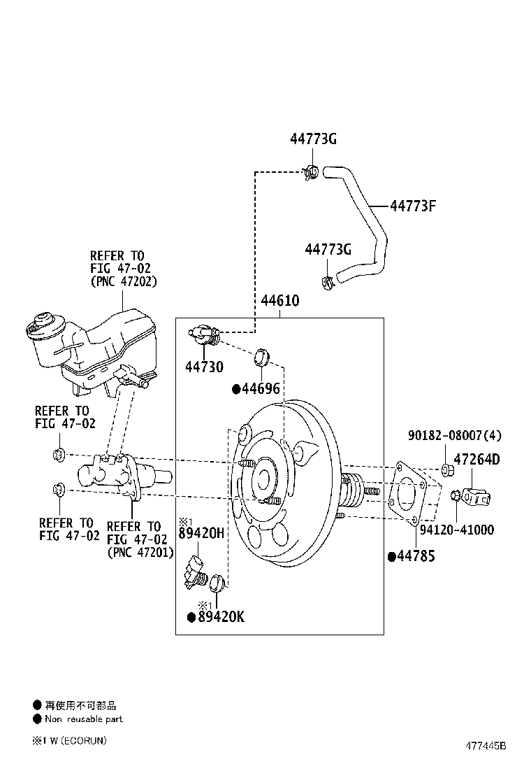 44610-52B50 BOOSTER ASSY, BRAKE product image