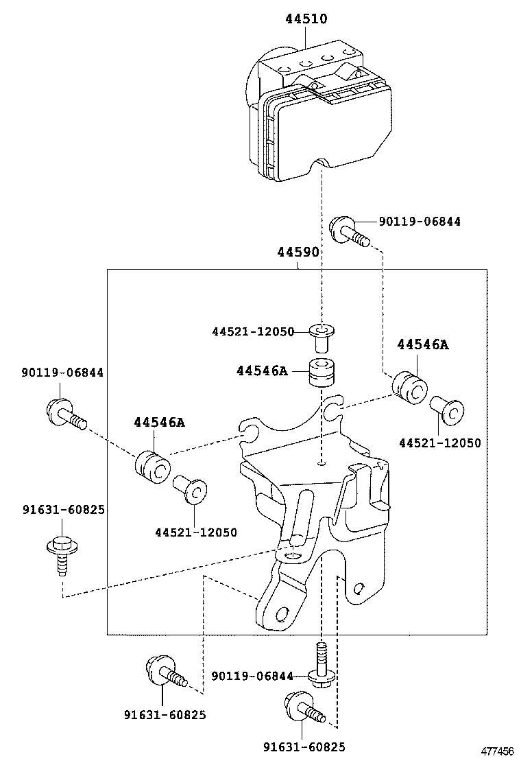 44050-52C30 ACTUATOR ASSY, BRAKE product image