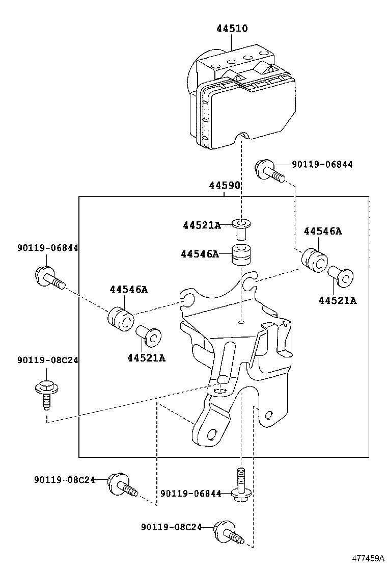 44050-52M20 ACTUATOR ASSY, BRAKE product image