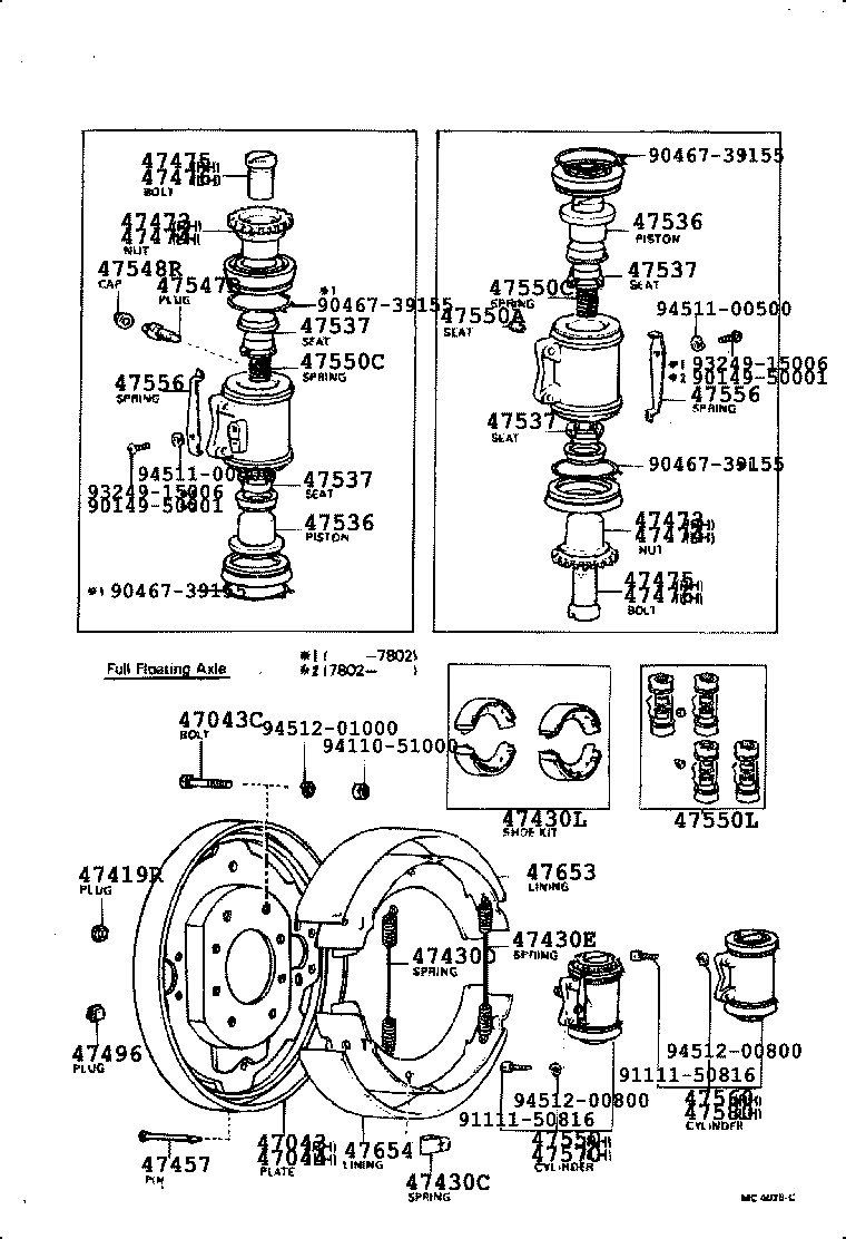 04476-60010 CUP KIT, REAR WHEEL CYLINDER product image