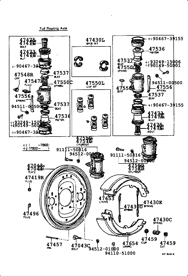 04476-60010 CUP KIT, REAR WHEEL CYLINDER product image