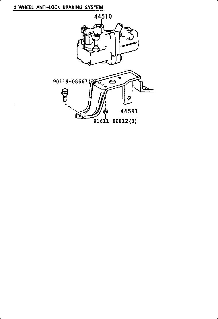 47321-04030 TUBE, REAR BRAKE, NO.1 product image