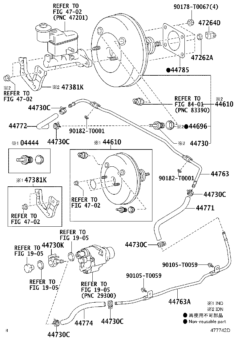 04444-02020 VALVE KIT, BOOSTER CONTROL product image