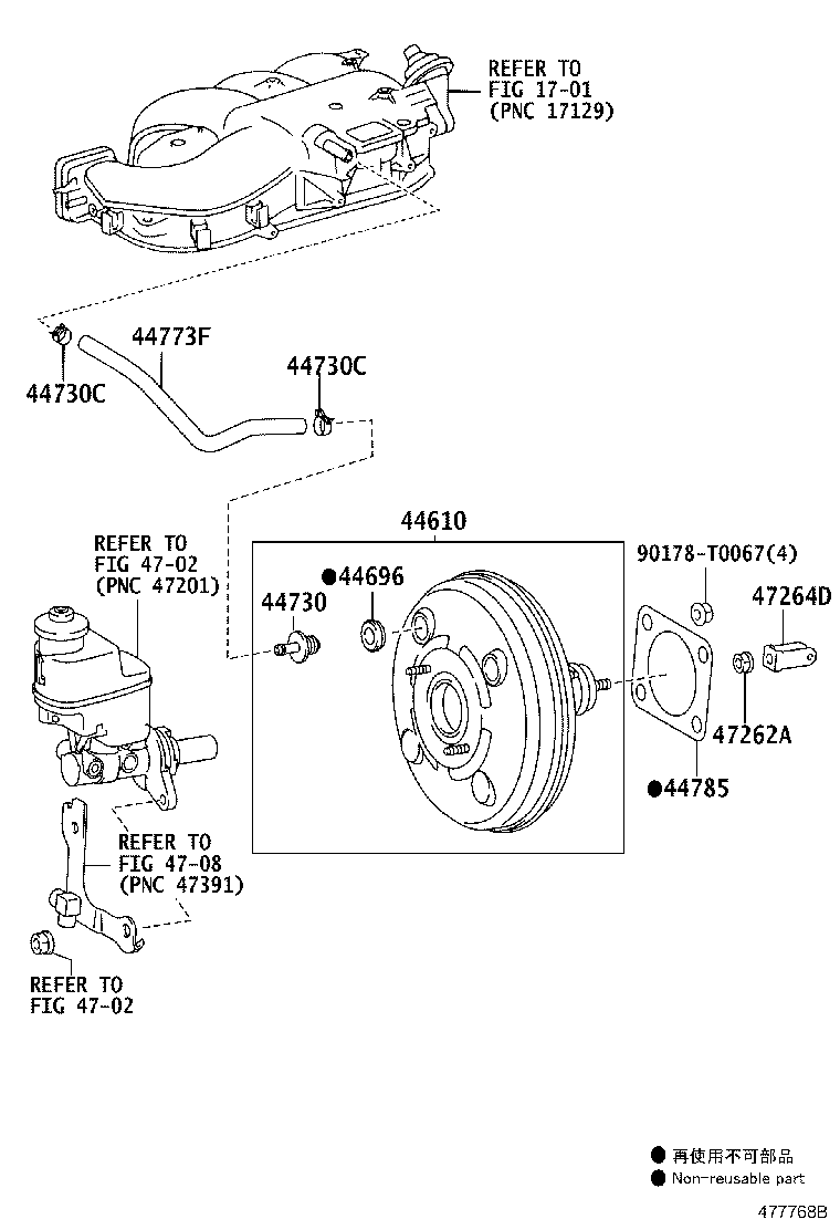 44776-0K031 HOSE, BRAKE BOOSTER product image