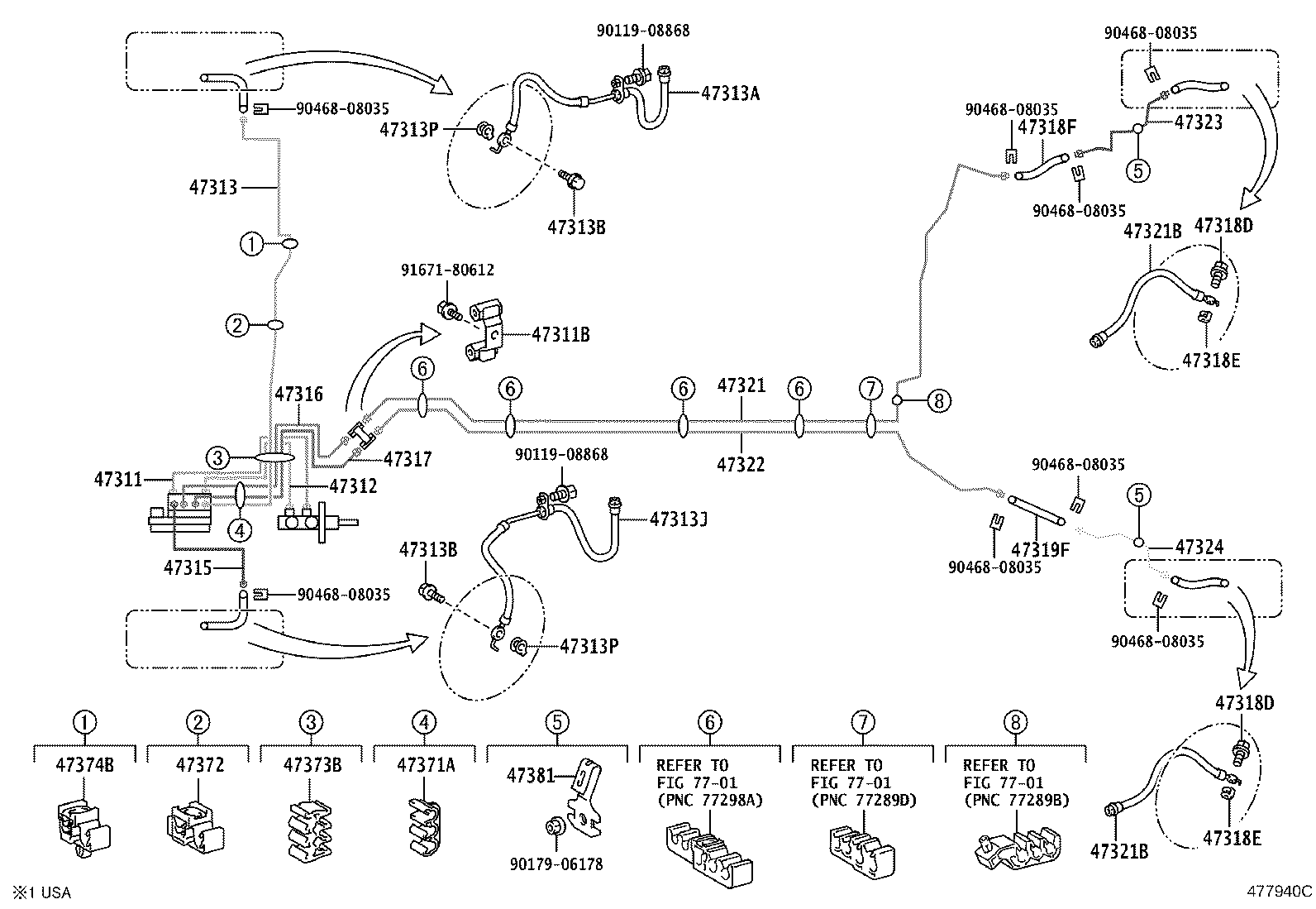 44050-52G11 ACTUATOR ASSY, BRAKE product image