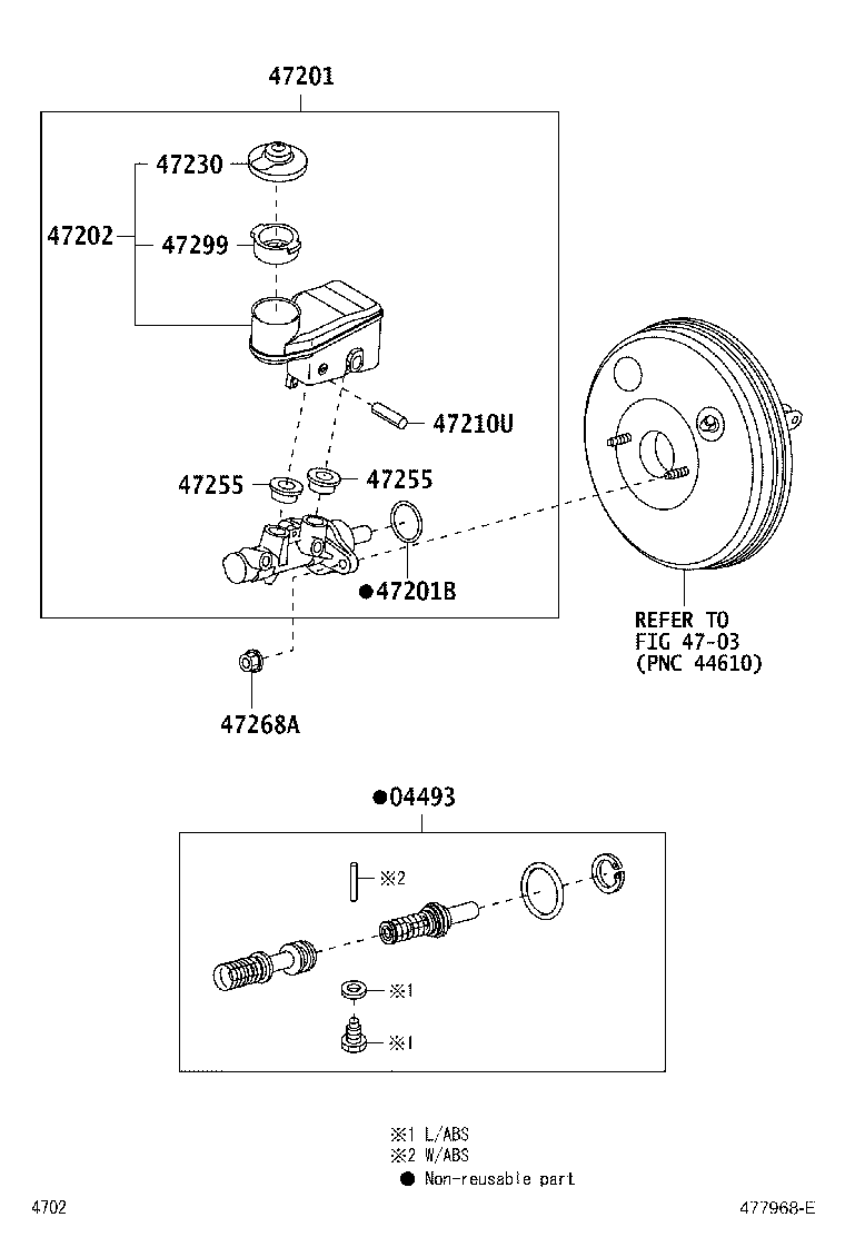 47220-BZ280 RESERVOIR SUB-ASSY, BRAKE MASTER CYLINDER product image
