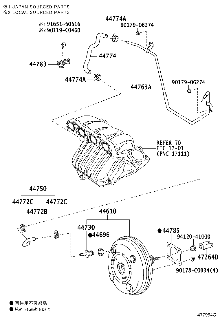 44610-06491 BOOSTER ASSY, BRAKE product image