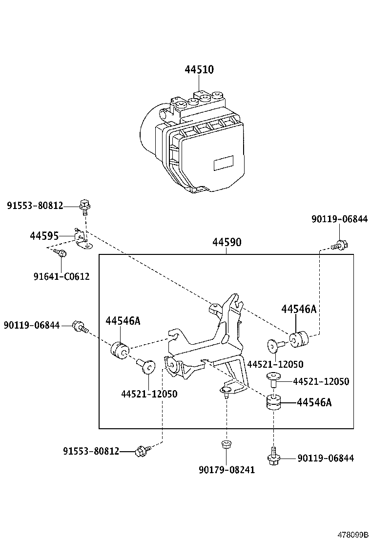 44050-30540 ACTUATOR ASSY, BRAKE product image