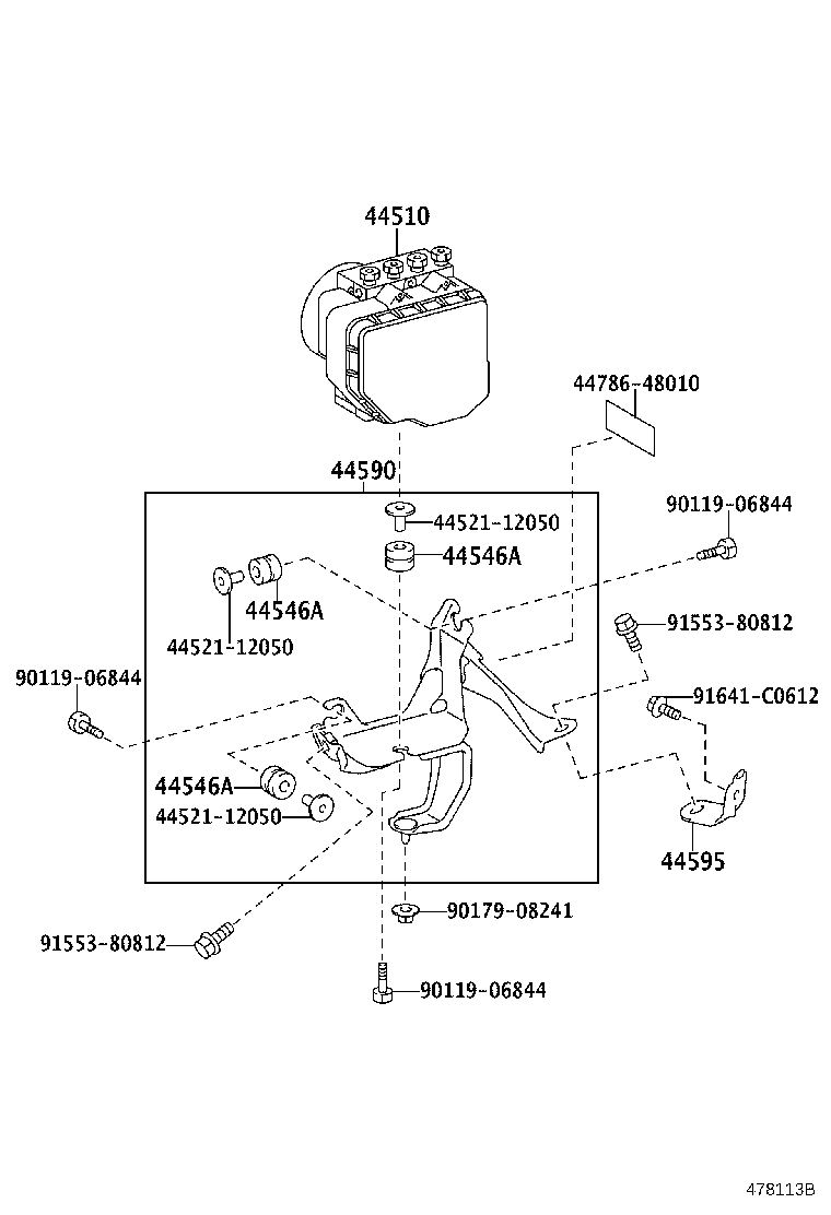 44050-30540 ACTUATOR ASSY, BRAKE product image