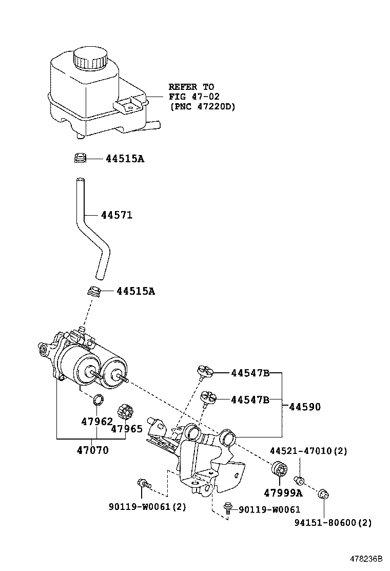 44050-0D191 ACTUATOR ASSY, BRAKE product image