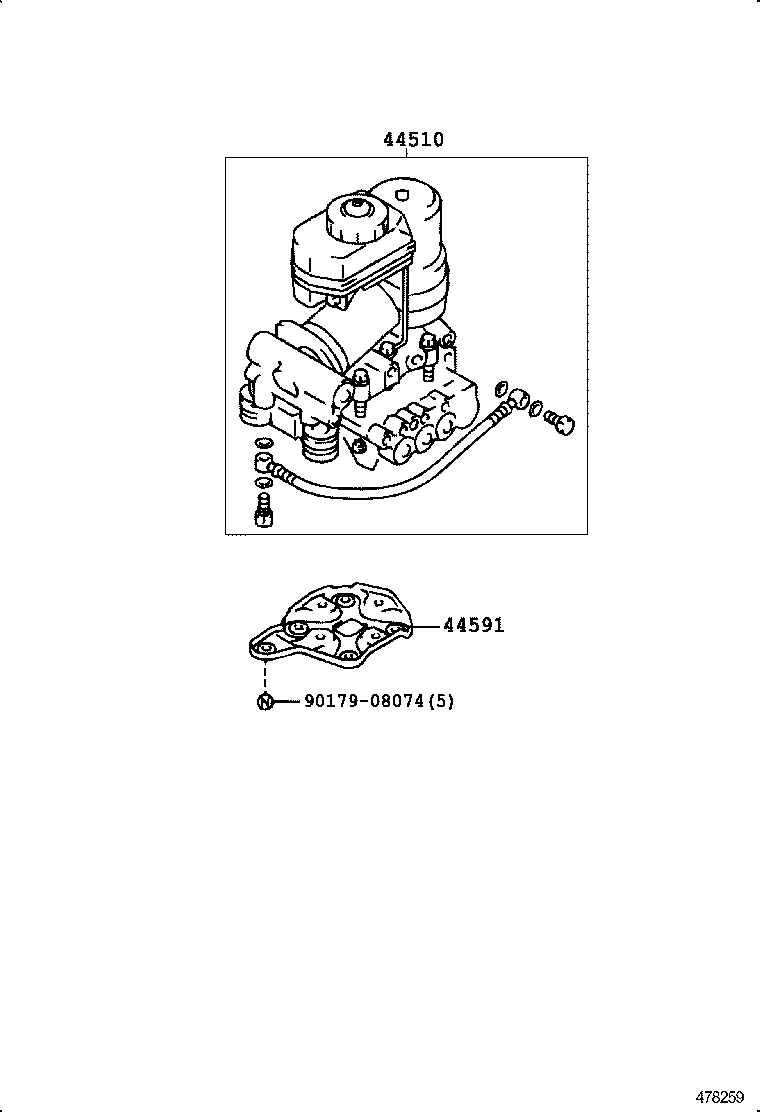 47313-30380 TUBE, FRONT BRAKE, NO.3 product image