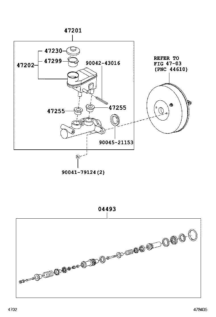 47201-B4010 CYLINDER SUB-ASSY, BRAKE MASTER product image