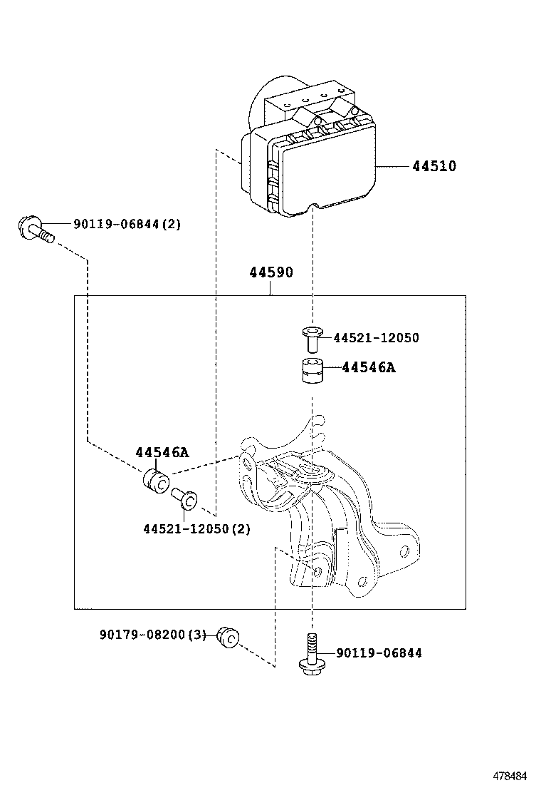 44050-12D60 ACTUATOR ASSY, BRAKE product image