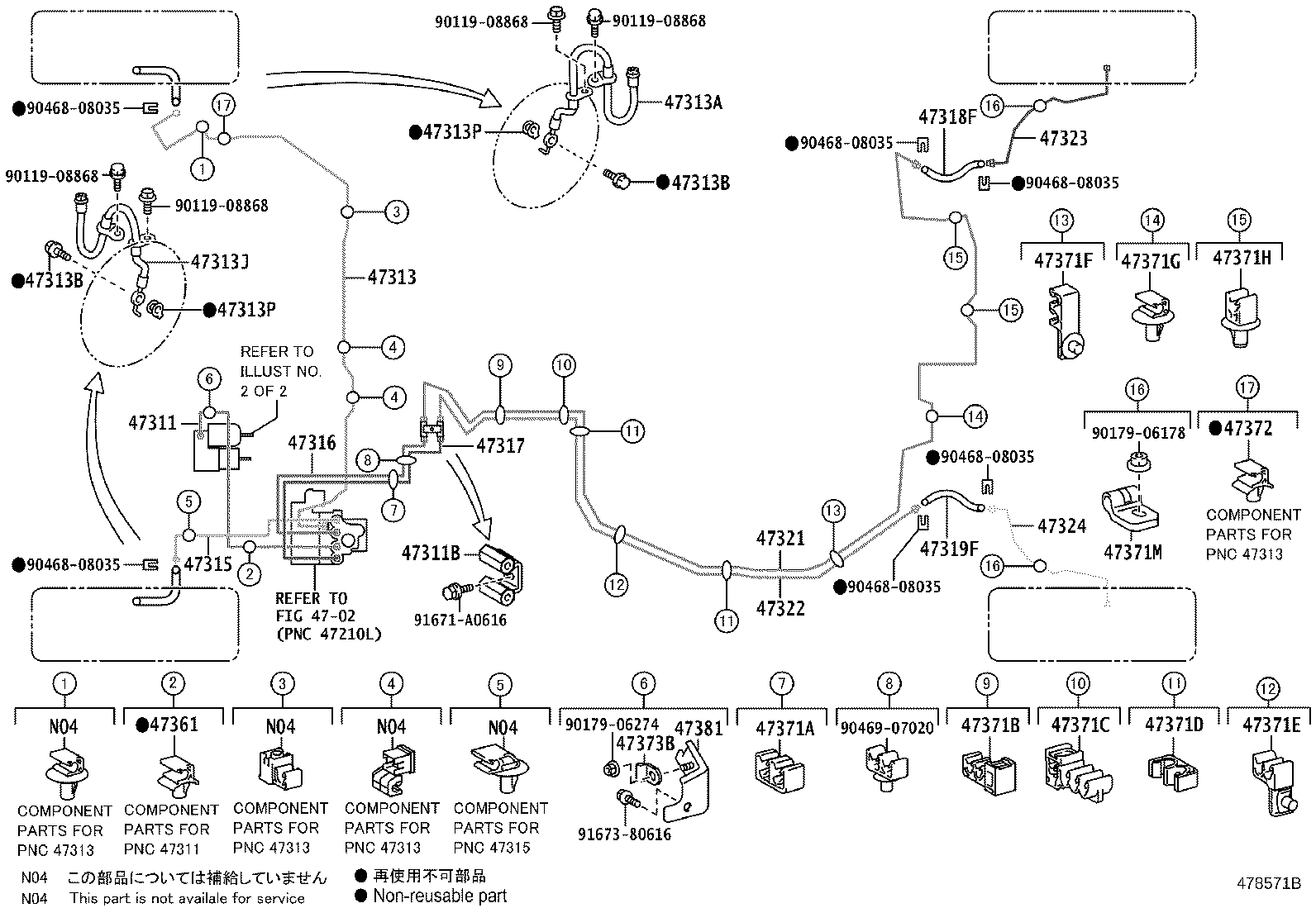 44590-74030 BRACKET ASSY, BRAKE ACTUATOR product image