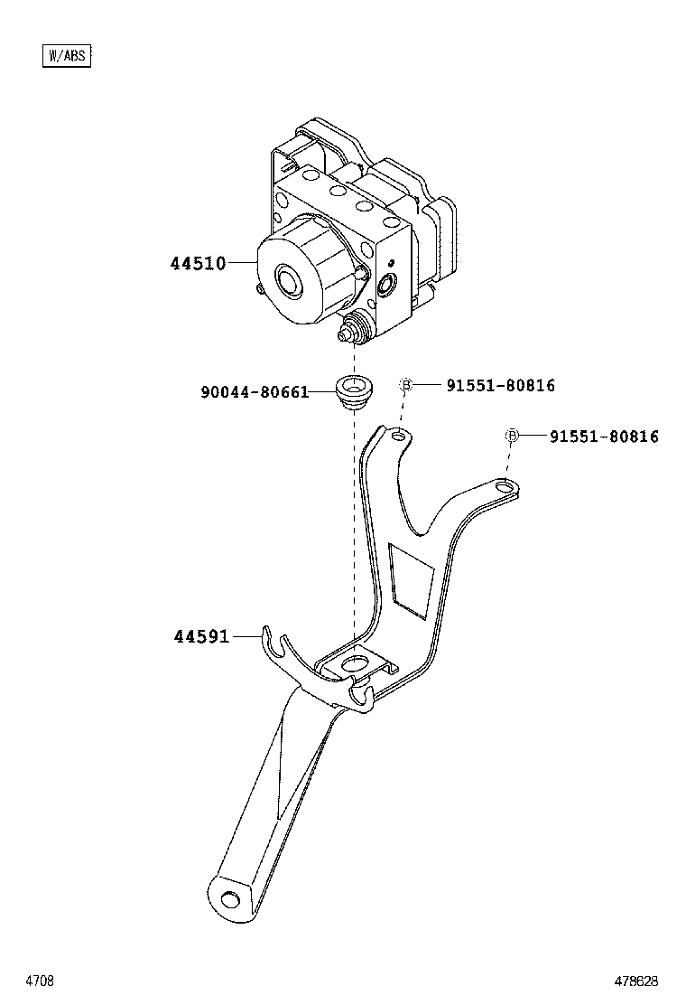 47311-BZ571 TUBE, FRONT BRAKE, NO.1 product image