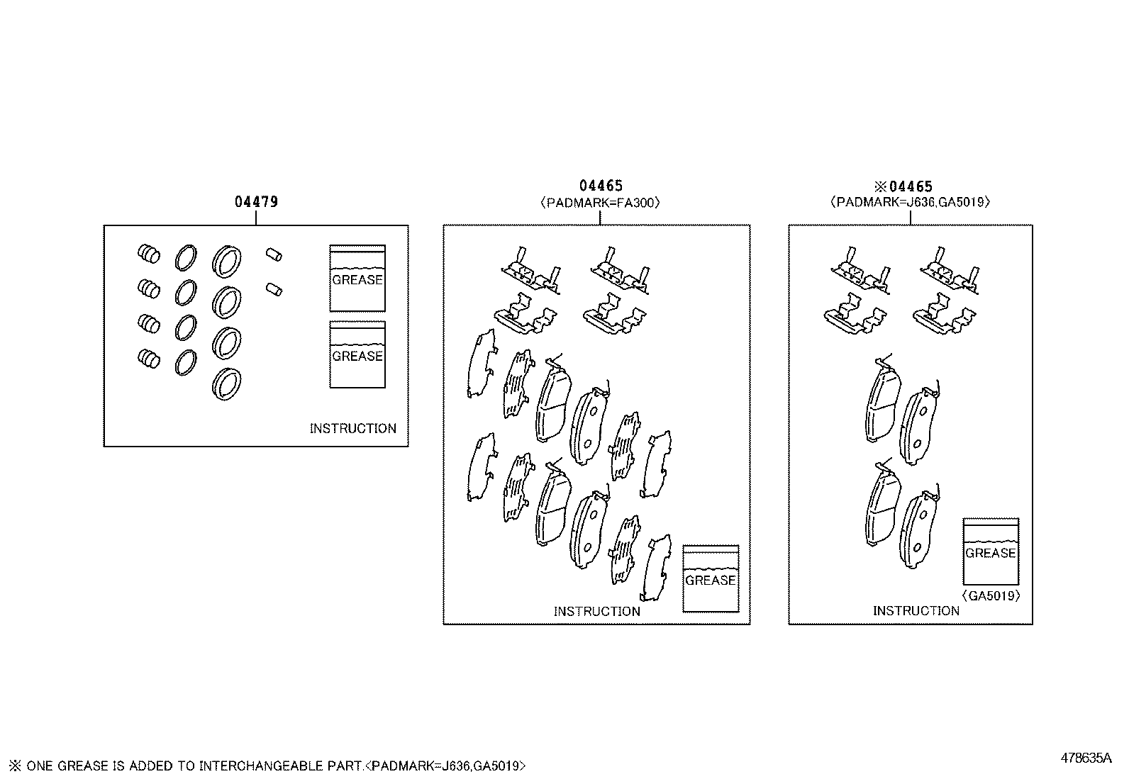 SU003-04089 PAD KIT, DISC BRAKE, FRONT product image