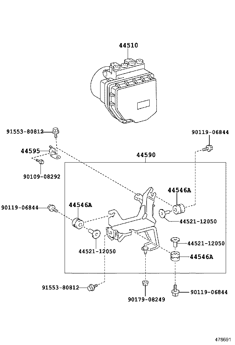 44050-30A70 ACTUATOR ASSY, BRAKE product image