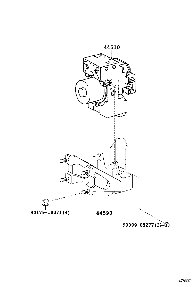 44050-36210 ACTUATOR ASSY, BRAKE product image