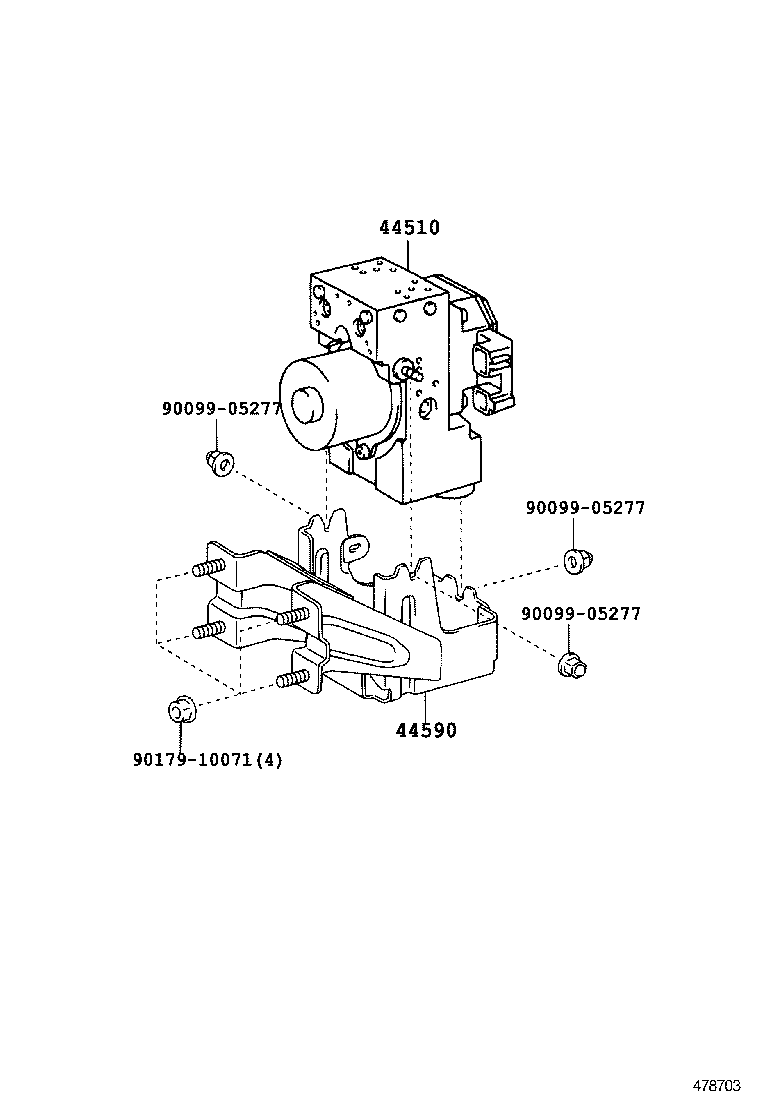 44050-36210 ACTUATOR ASSY, BRAKE product image