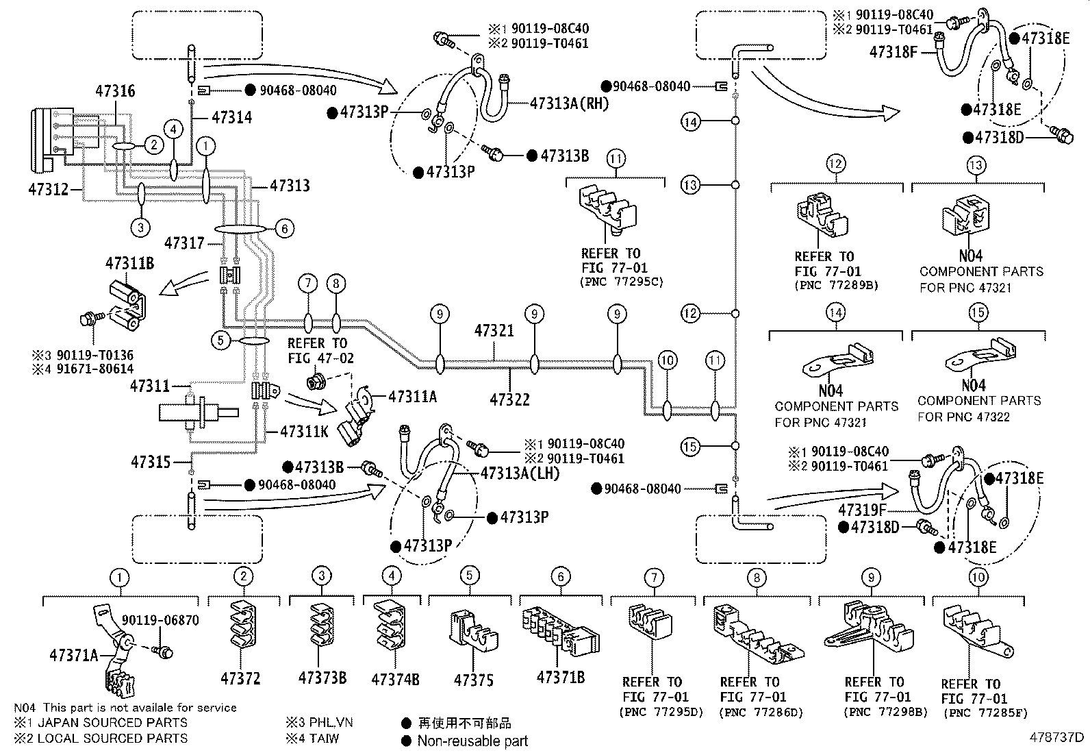 44590-06280 BRACKET ASSY, BRAKE ACTUATOR product image