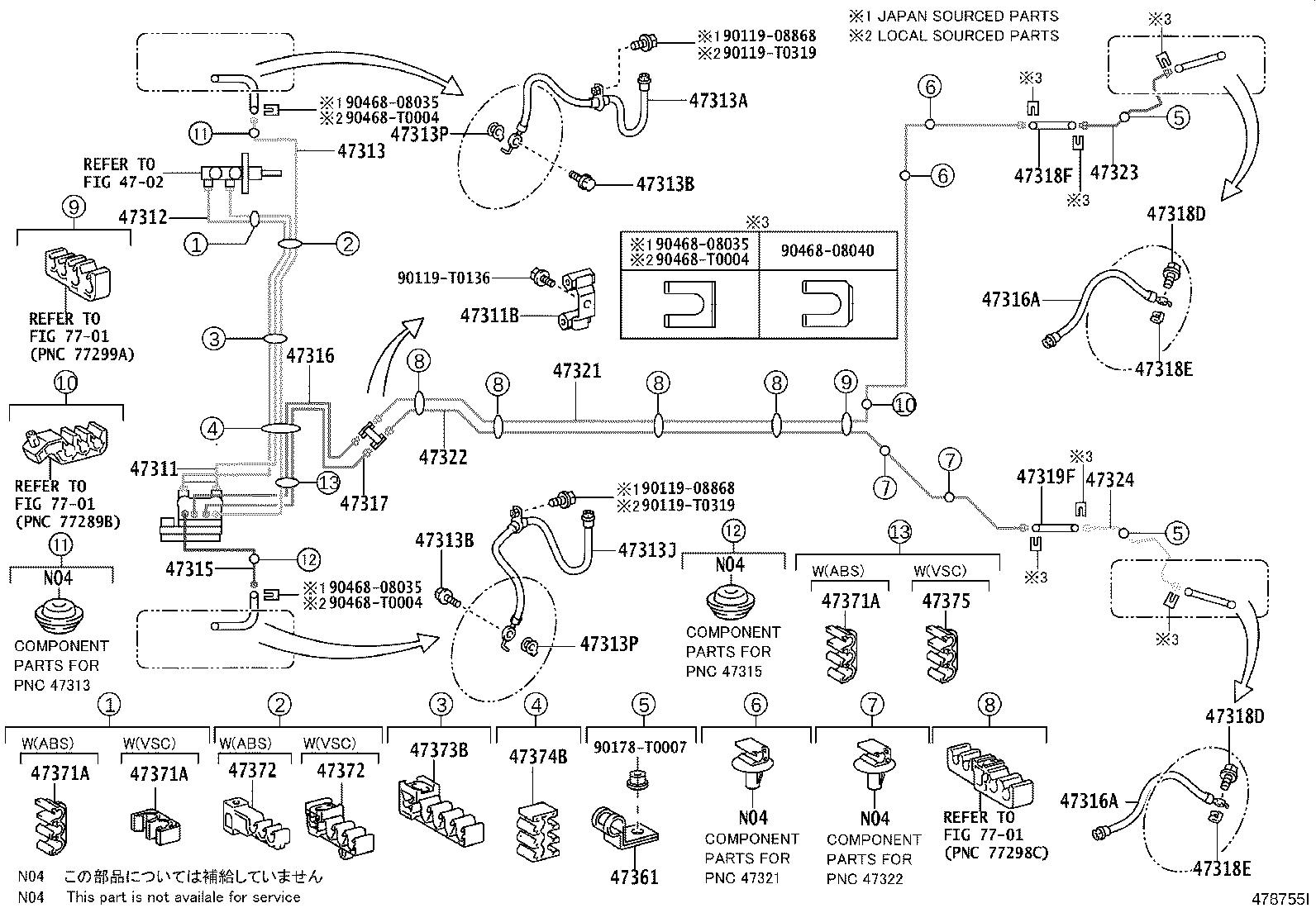 44507-0D050 BRACKET ASSY, BRAKE ACTUATOR product image