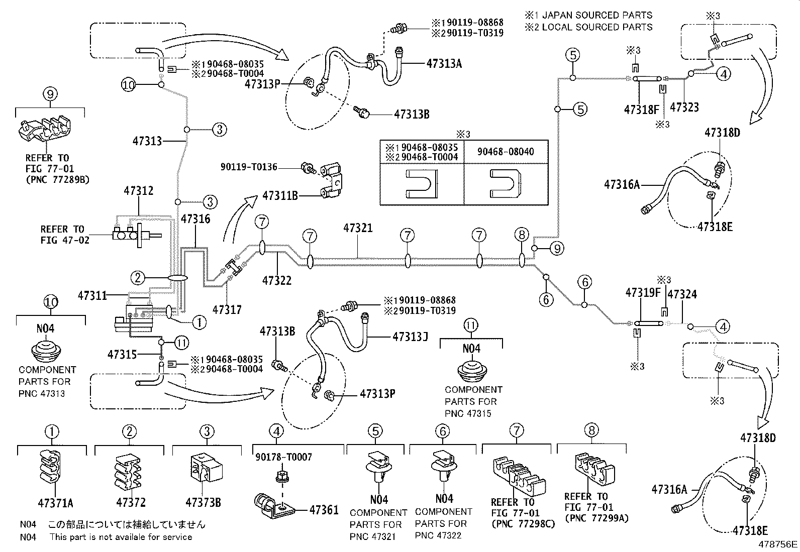 44507-0D050 BRACKET ASSY, BRAKE ACTUATOR product image