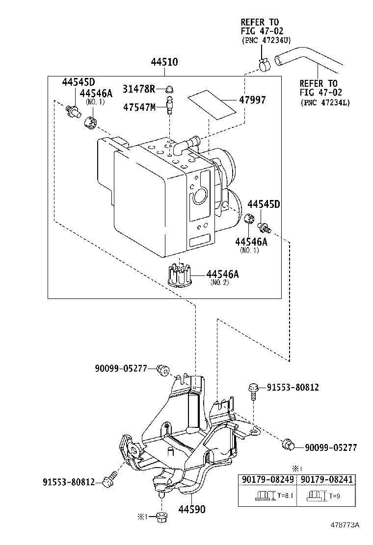 44050-53C80 ACTUATOR ASSY, BRAKE product image