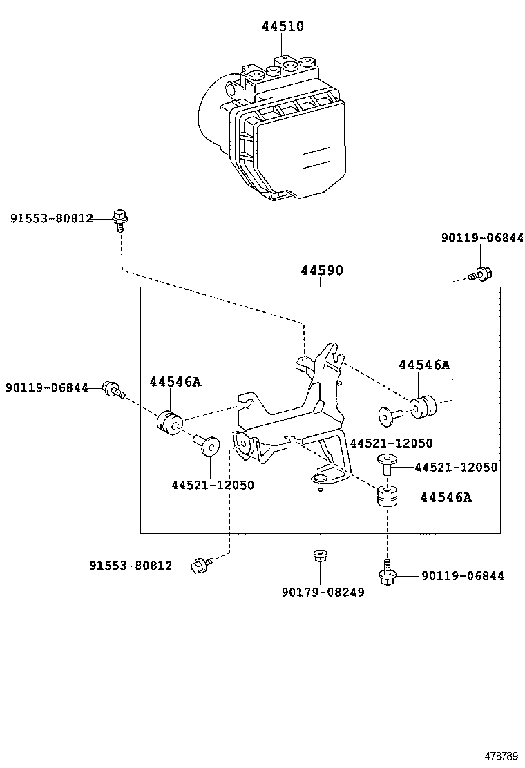 44050-53C80 ACTUATOR ASSY, BRAKE product image