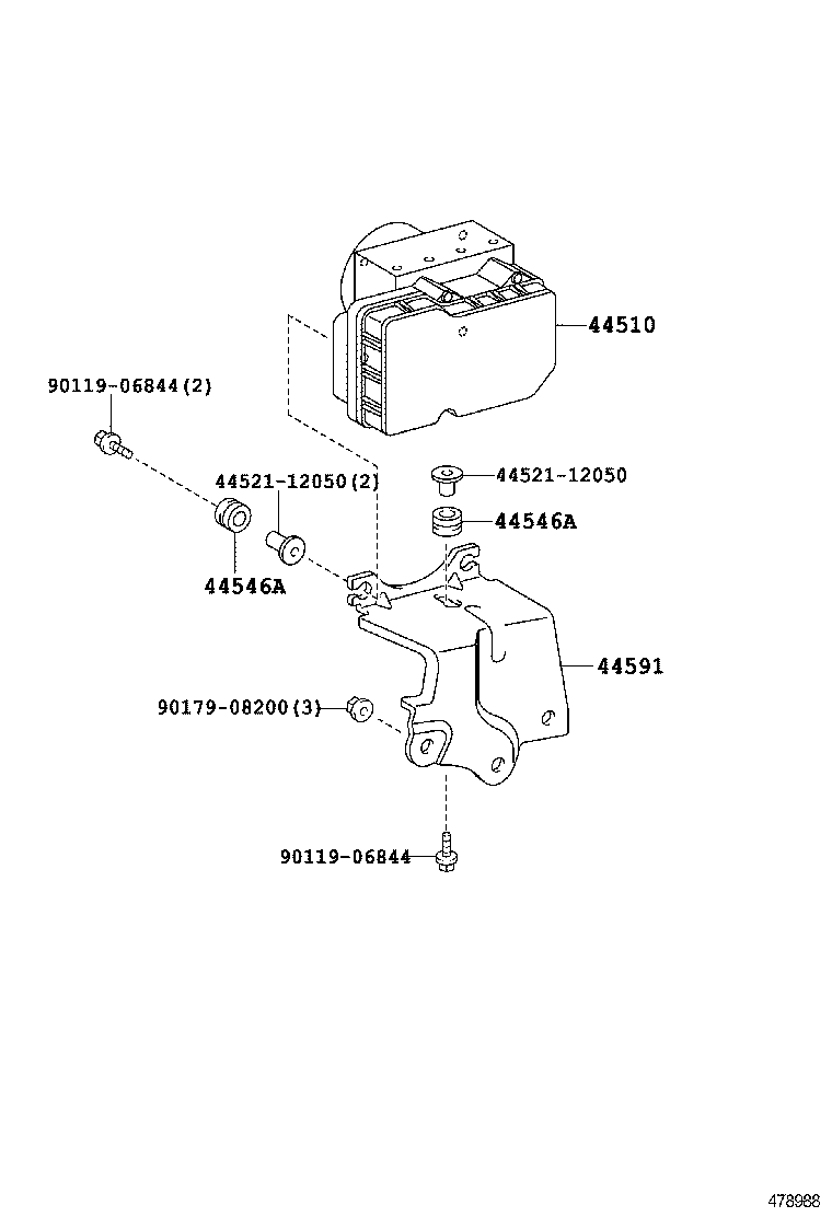 44050-0R200 ACTUATOR ASSY, BRAKE product image