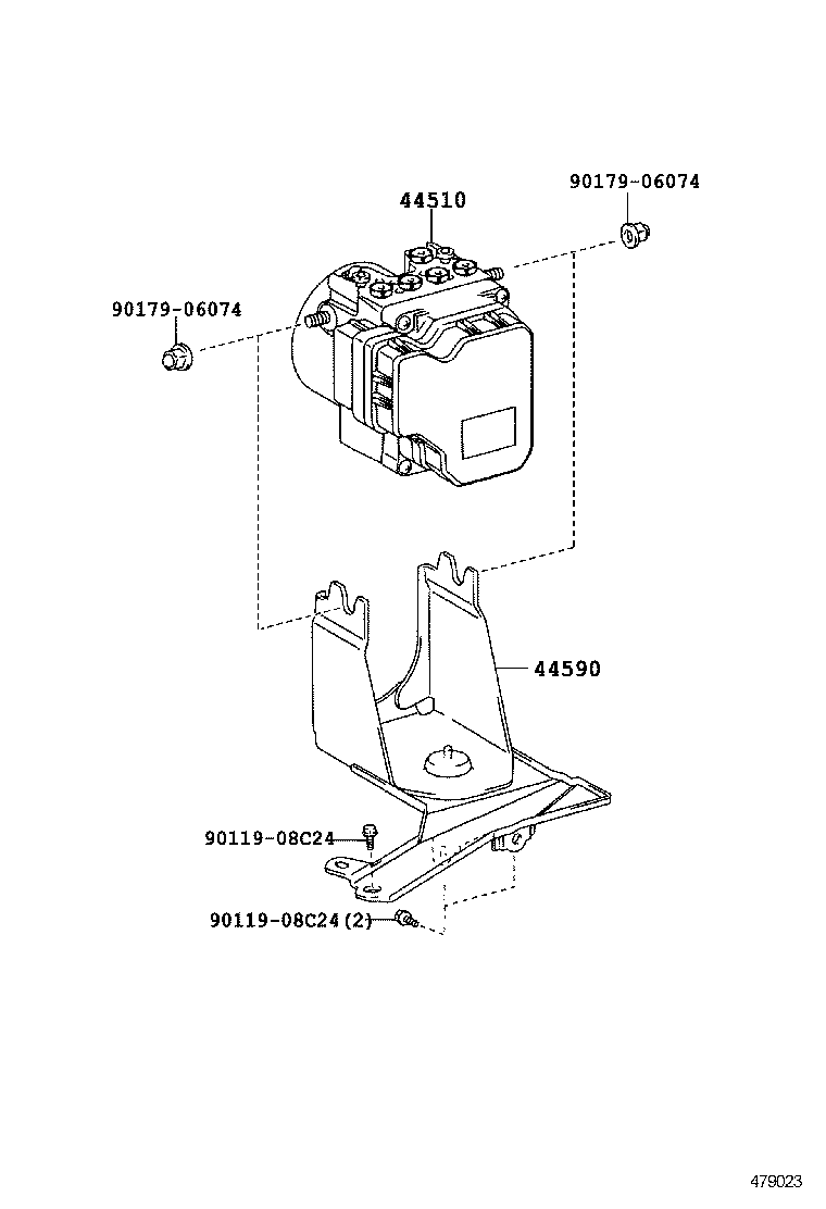 44050-52D20 ACTUATOR ASSY, BRAKE product image