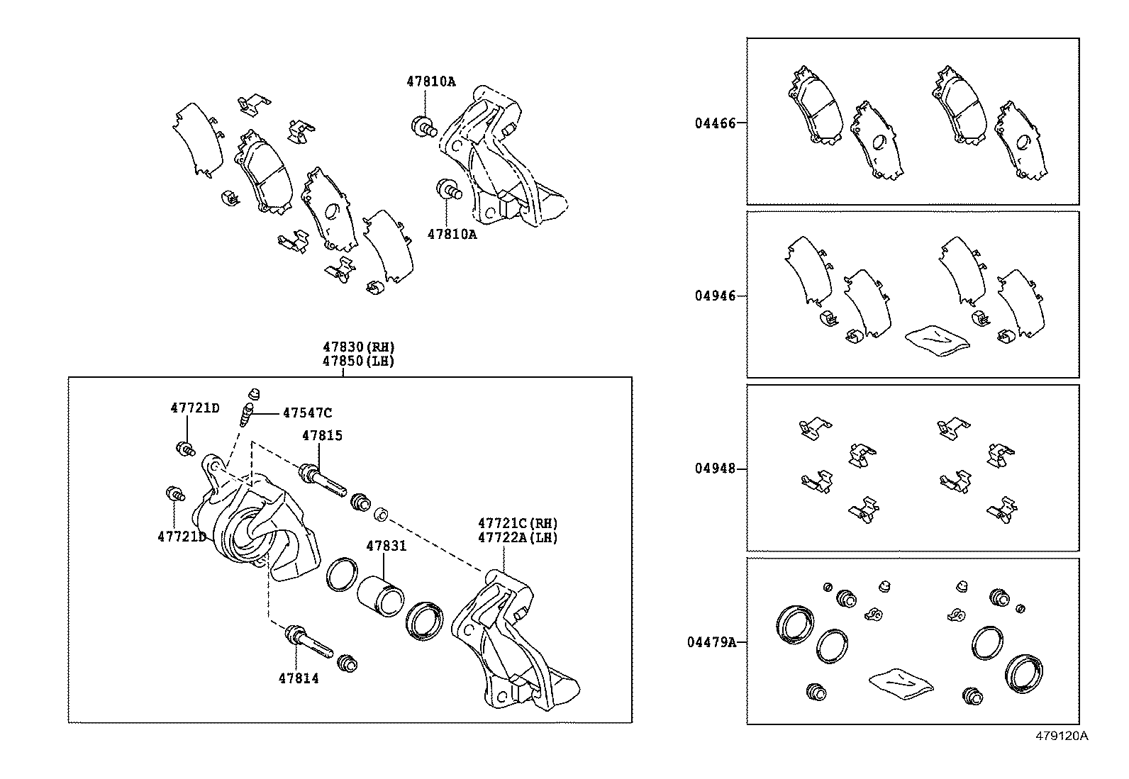 04466-0E010 PAD KIT, DISC BRAKE, REAR product image