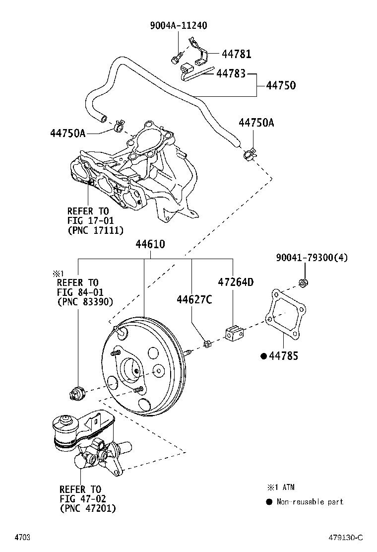 47264-B6010 CLEVIS, BRAKE MASTER CYLINDER PUSH ROD product image