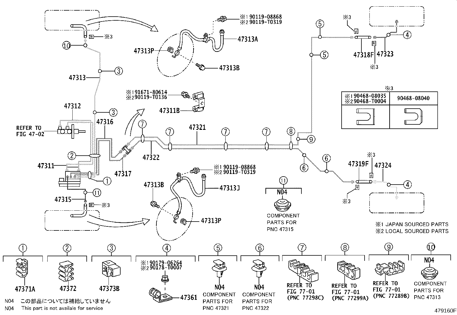 44507-0D050 BRACKET ASSY, BRAKE ACTUATOR product image