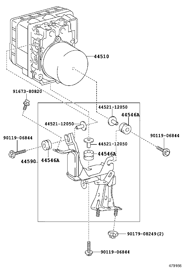 44050-43011 ACTUATOR ASSY, BRAKE product image