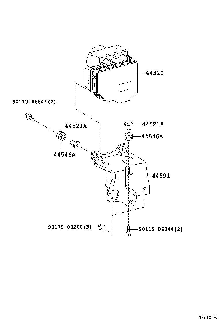 44050-48570 ACTUATOR ASSY, BRAKE product image